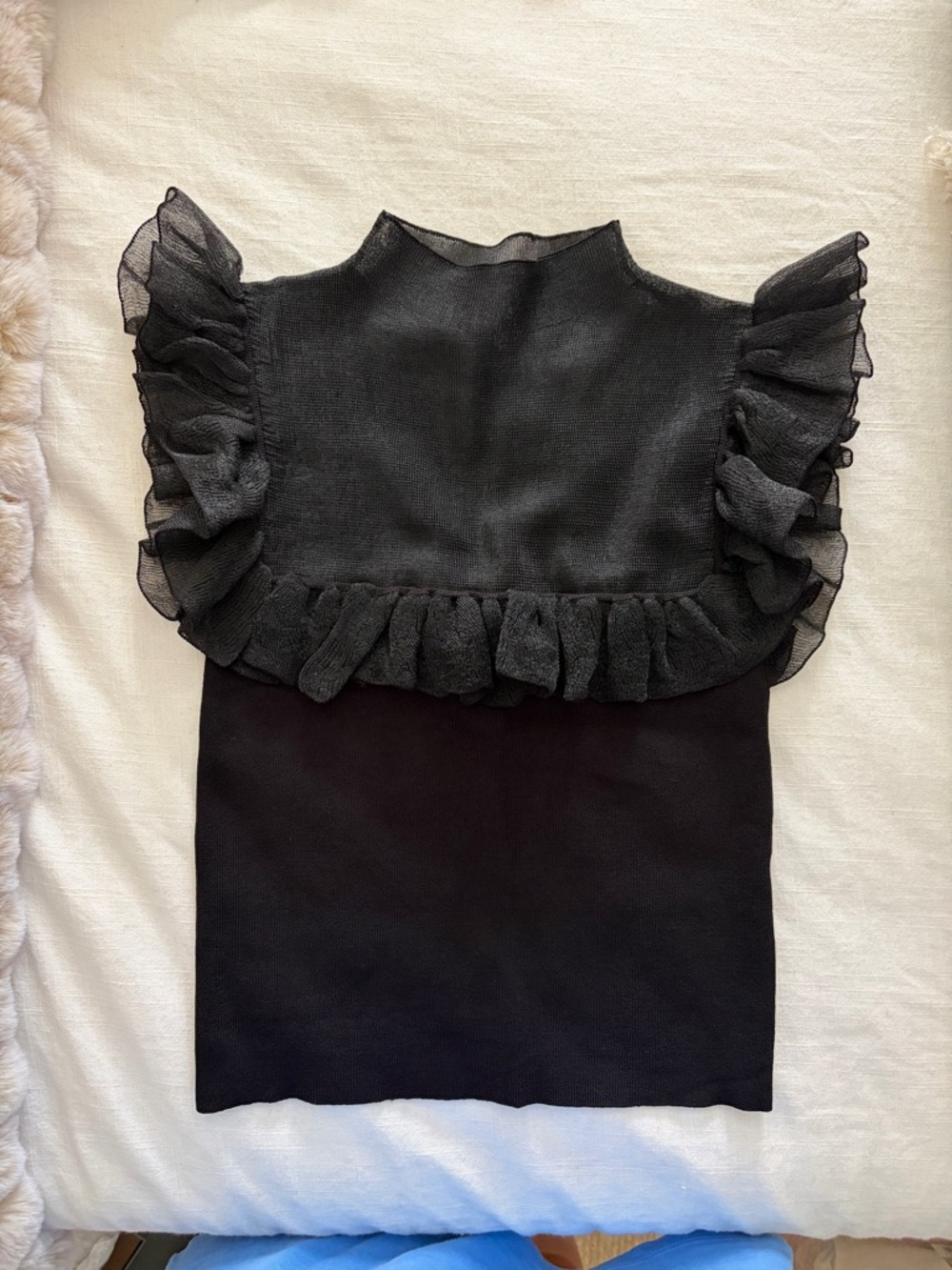 Zara Ruffle Knit Tank - Picture 3 of 4